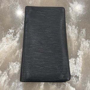 Louis Vuitton Clemence Epi Black Wallet
